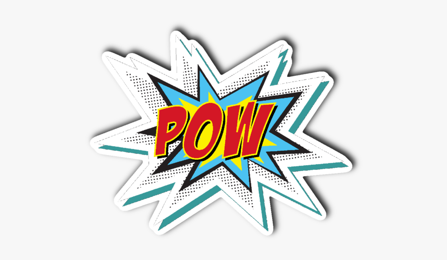 Convert To Base64 Pow Words - Comic Book Words Png, Transparent Clipart