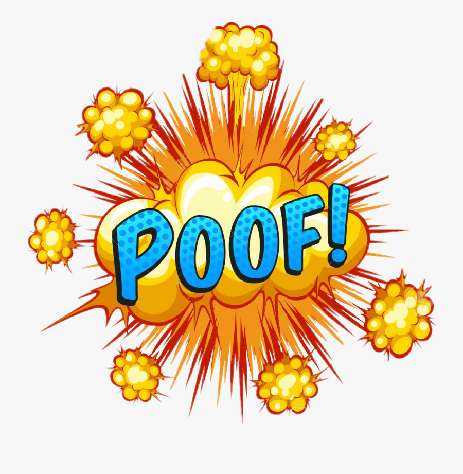 #poof #emoji #speechbubble #bubble #speech #bang #pow - Word Bang, Transparent Clipart