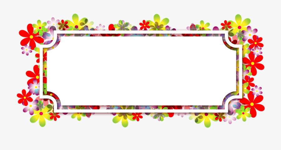 Flower Banner Clipart Png, Transparent Clipart