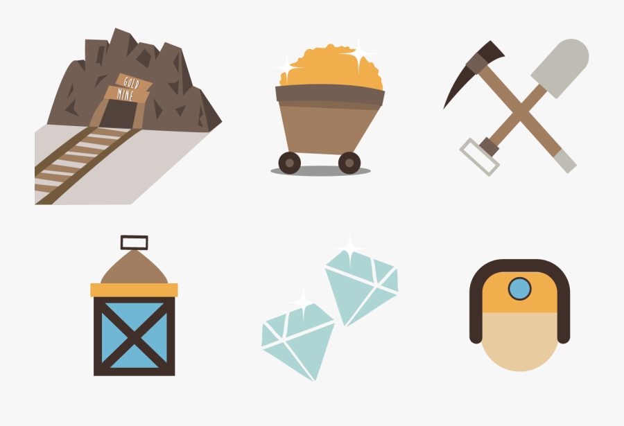 Gold Mining Clip Art - Gold Mine Graphic, Transparent Clipart