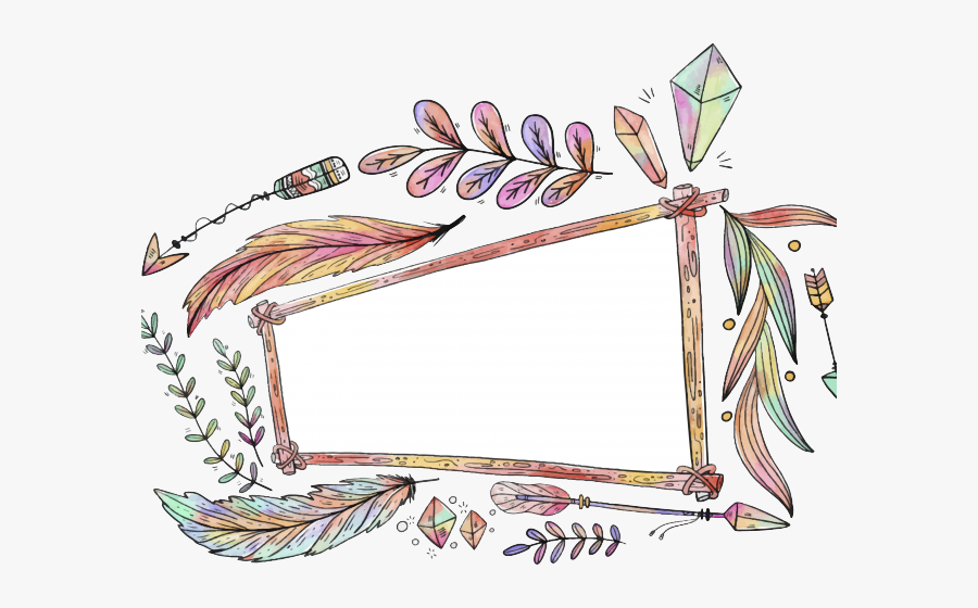 Pineapple Clipart Boho - Boho Frame Png, Transparent Clipart