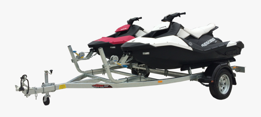 Seadoo Gtr 215 Pw30t-750s With Sparks - Tandem Spark Jet Ski Trailer, Transparent Clipart