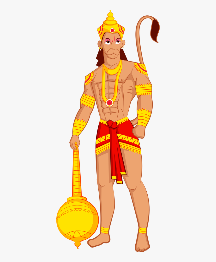 Boho Clipart Tent Indian - Hanuman Gada Cartoon, Transparent Clipart