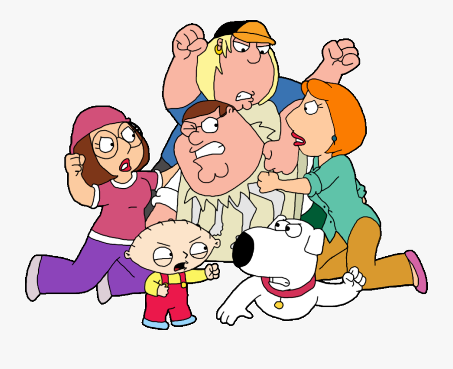 Free Download Griffin Family Clipart Lois Griffin Meg - Cartoon Picture Of Family Fighting, Transparent Clipart