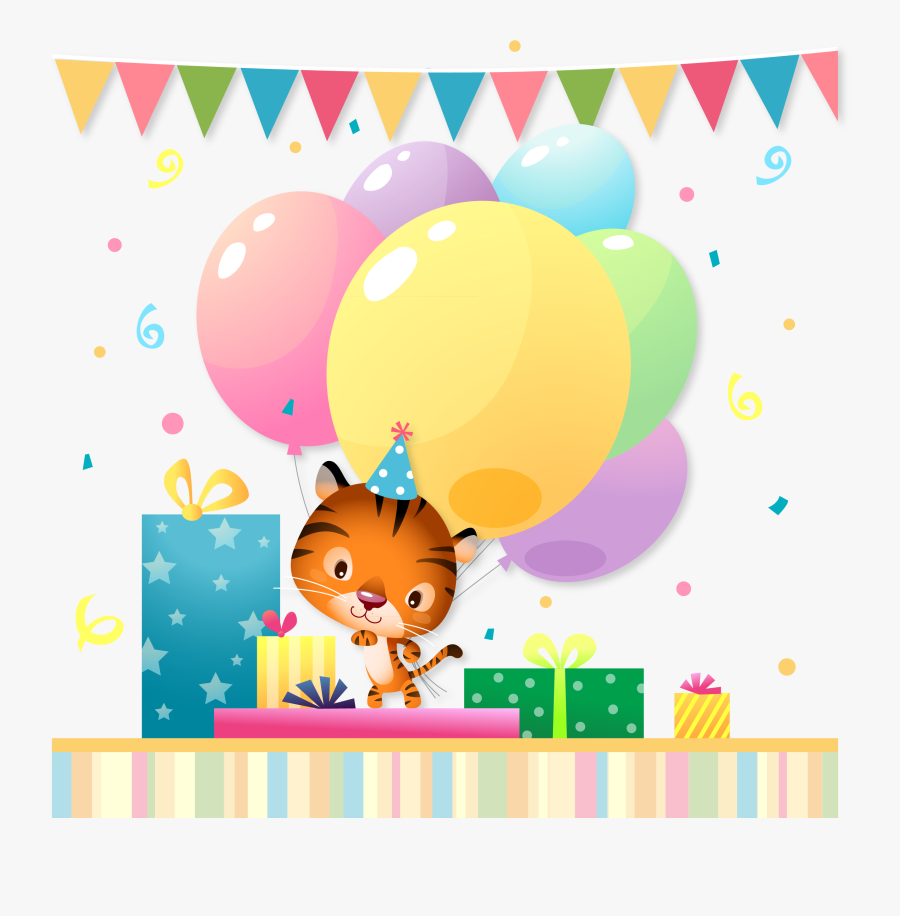 Wedding Invitation Tiger Birthday - Greeting Card, Transparent Clipart