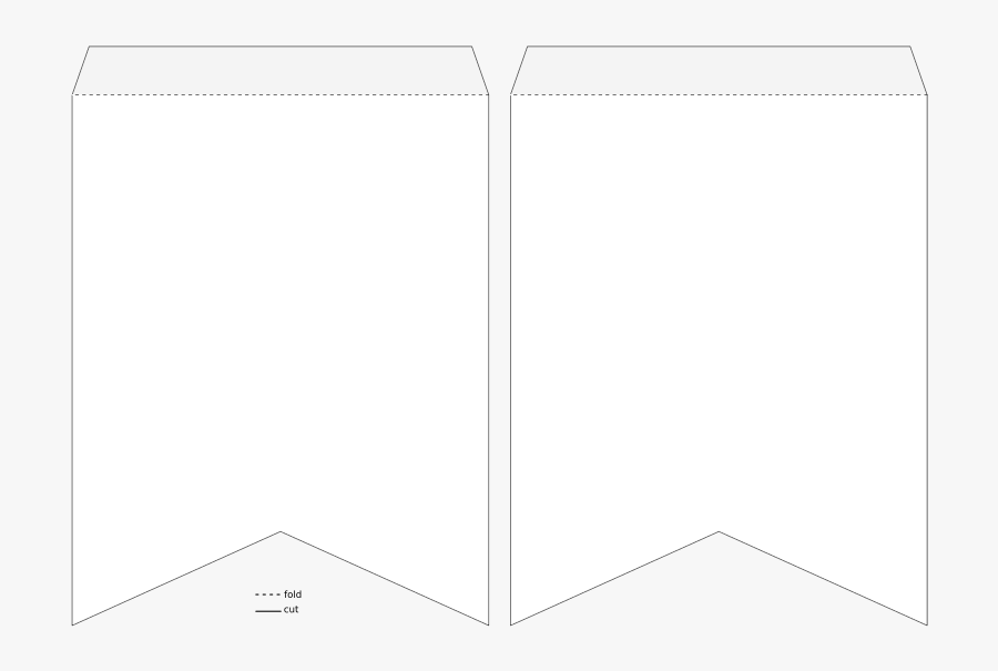 Swallow Tail Banner Template - Clip Art, Transparent Clipart