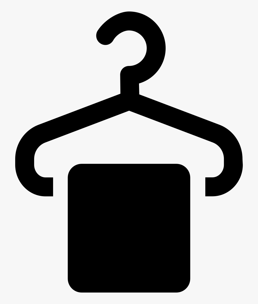 Transparent Hanger Icon Png - Icono Percha Con Ropa, Transparent Clipart