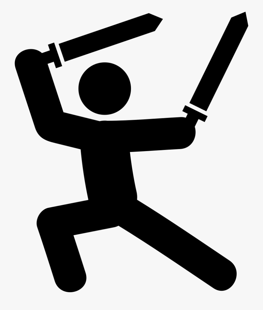 Transparent Two Men Clipart - People Fighting Icons, Transparent Clipart