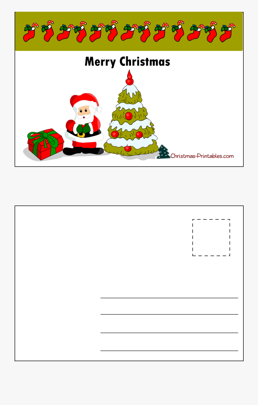 Free Printable Christmas Cards, Transparent Clipart