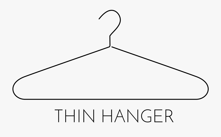 Clipart Clothes Hanger - Thin Hanger Png Icon, Transparent Clipart