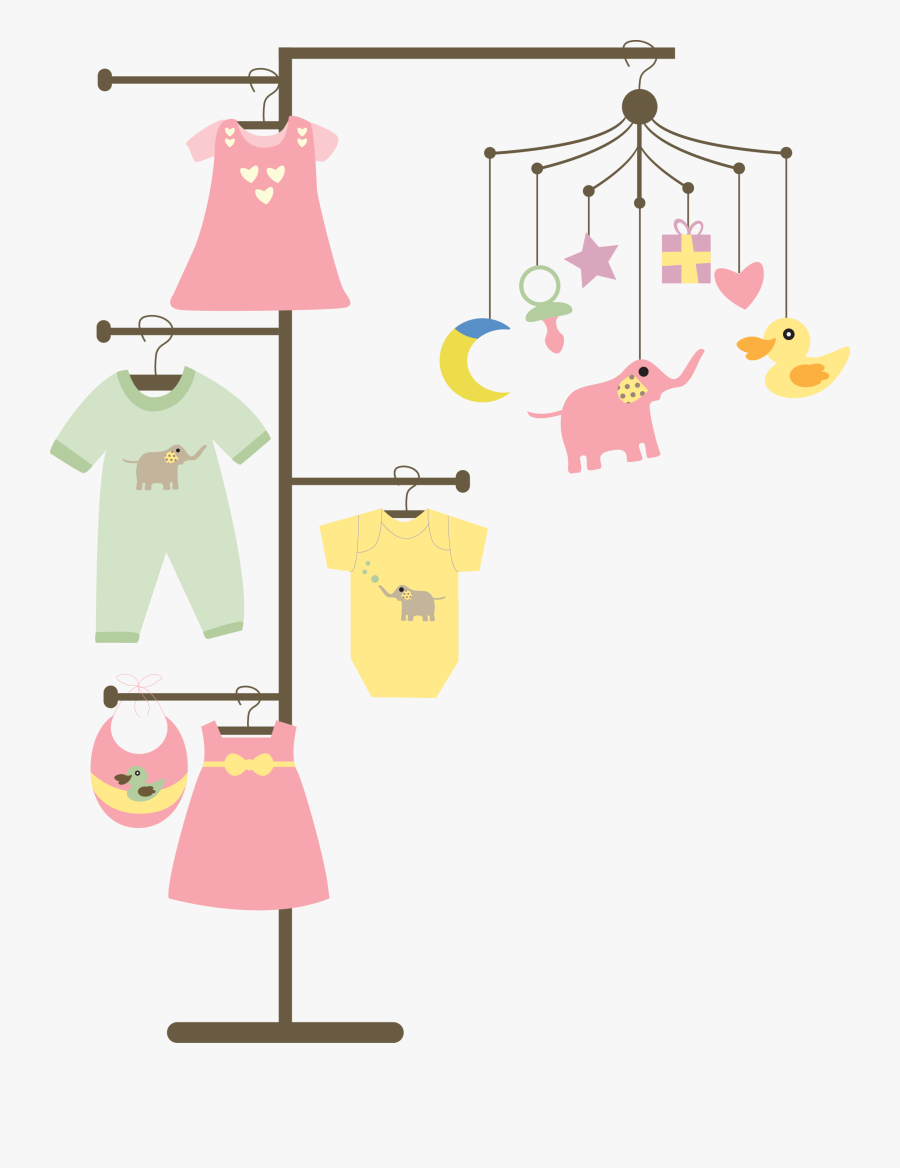 Clip Art Clothesline Picture Hanger - Infant, Transparent Clipart
