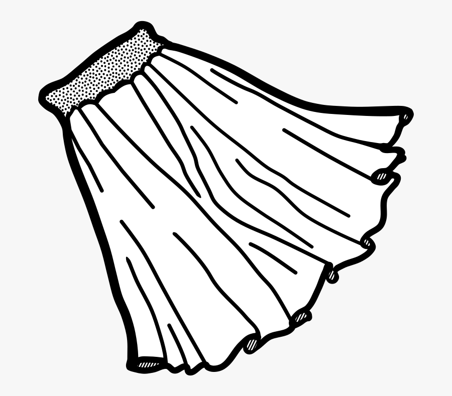 Line Art,drawing,coloring Book - Skirt Coloring, Transparent Clipart