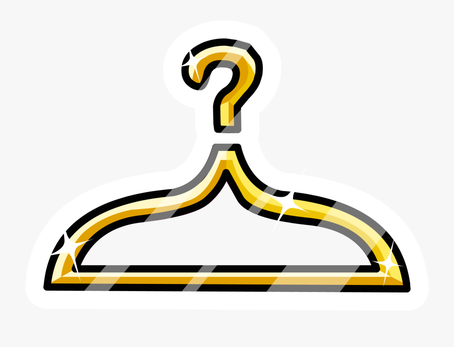 Club Penguin Gold Pin Clipart , Png Download - Transparent Background Hanger Png, Transparent Clipart