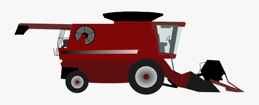 Car,motor Vehicle,machine - Combine Harvester Clipart, Transparent Clipart