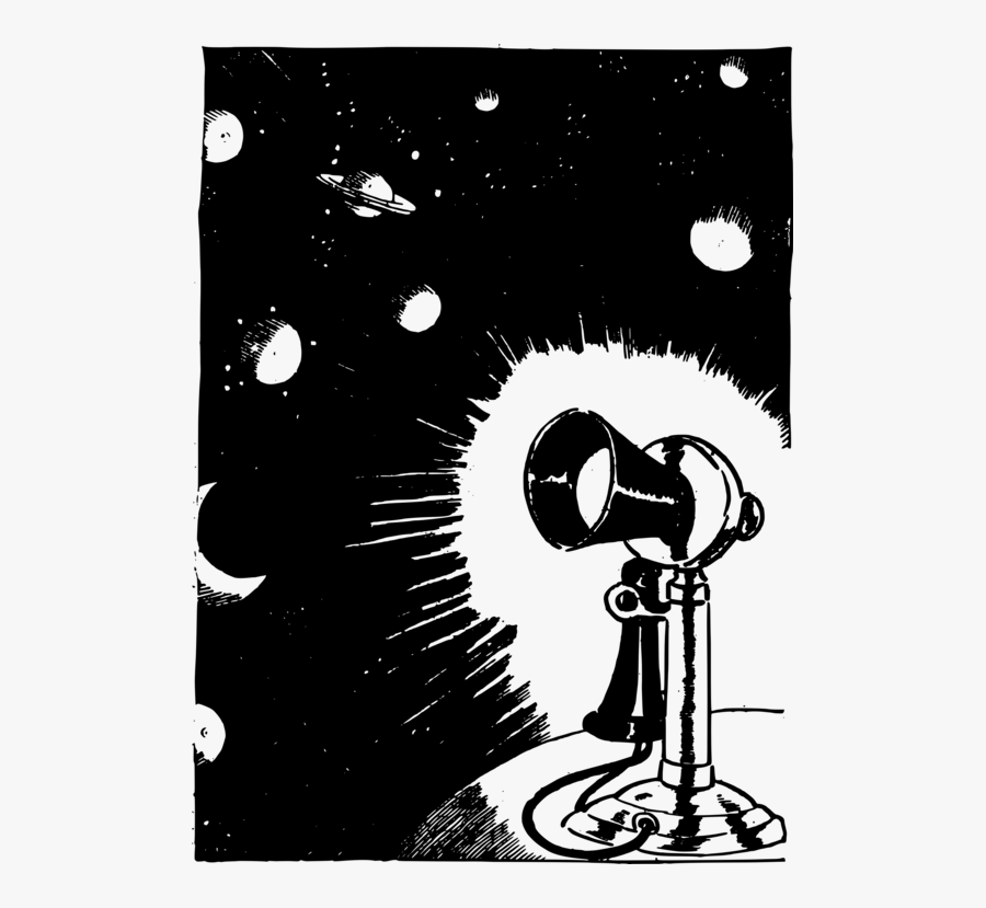 Space,monochrome Photography,text - Cartoon Universe Drawing, Transparent Clipart
