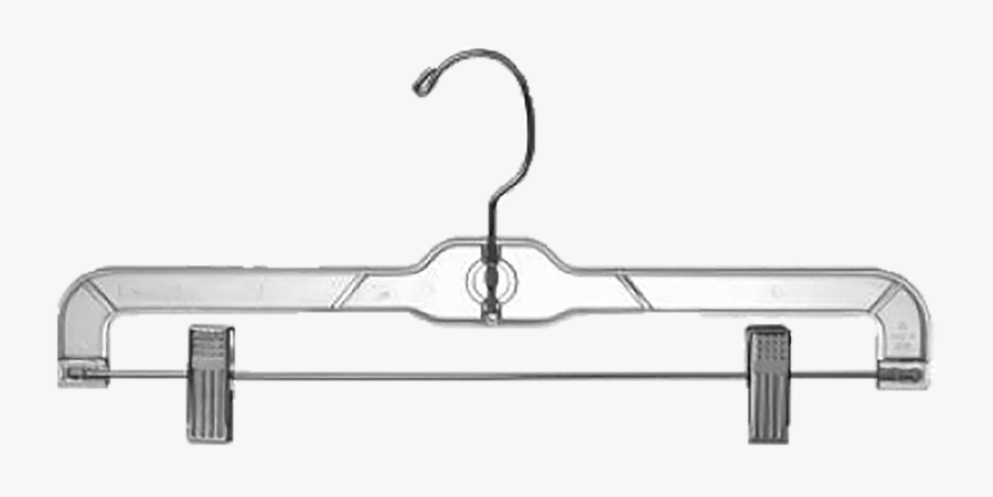 Graphic Library Download Hanger Clip Clear Plastic - Plastic Pants Hangers, Transparent Clipart
