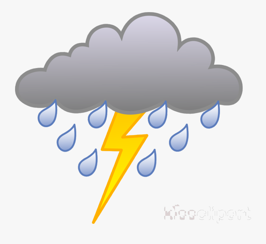 Thunderstorm Cloud Rain Transparent Image Clipart Free - Thunderstorm Clipart, Transparent Clipart