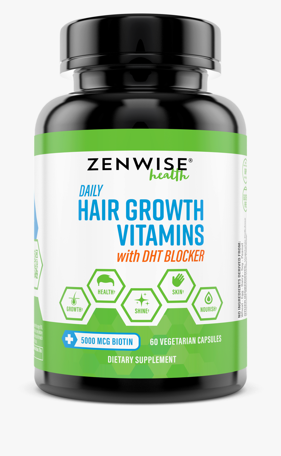 Food Clipart Folate - Hair Growth Vitamins, Transparent Clipart