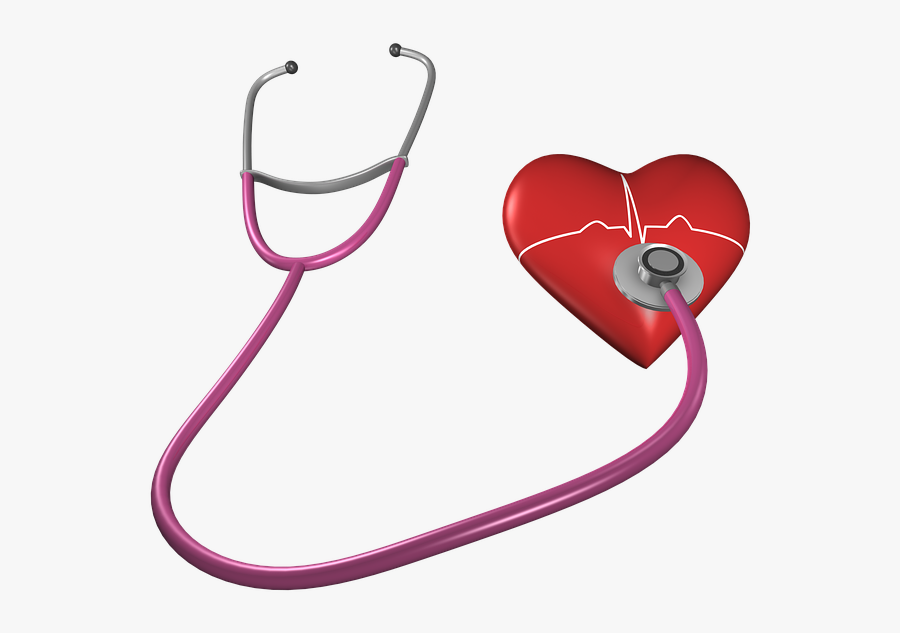 Heart, Shape, Stethoscope, Health Care, Heart Shape - Hypertension Transparent, Transparent Clipart