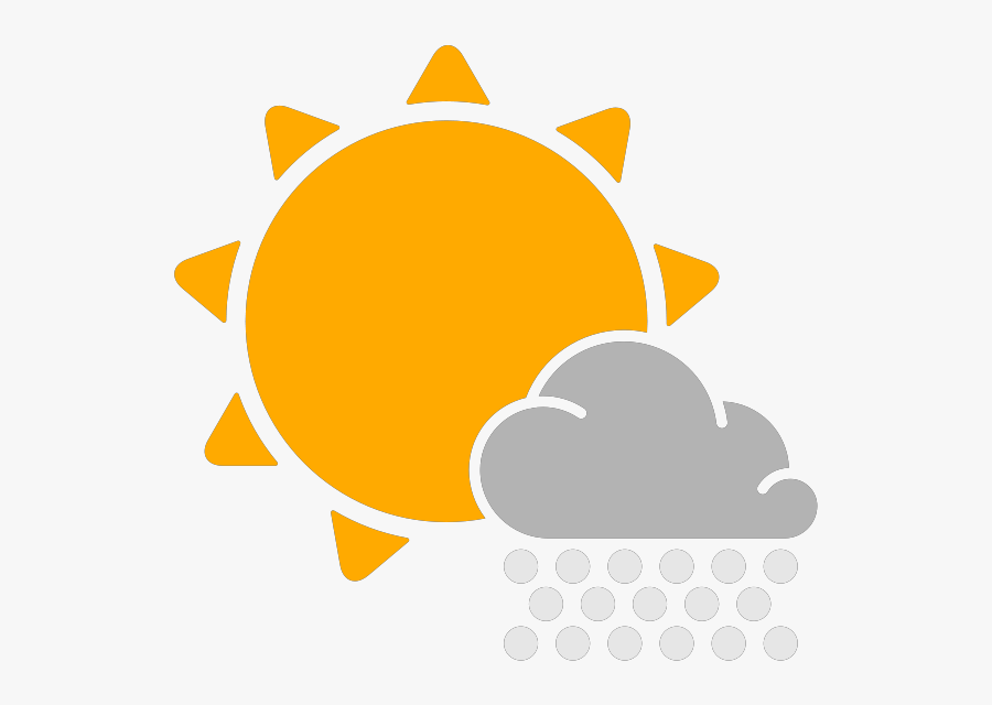 Transparent Hail Clipart - Weather Sunny Icon Png, Transparent Clipart