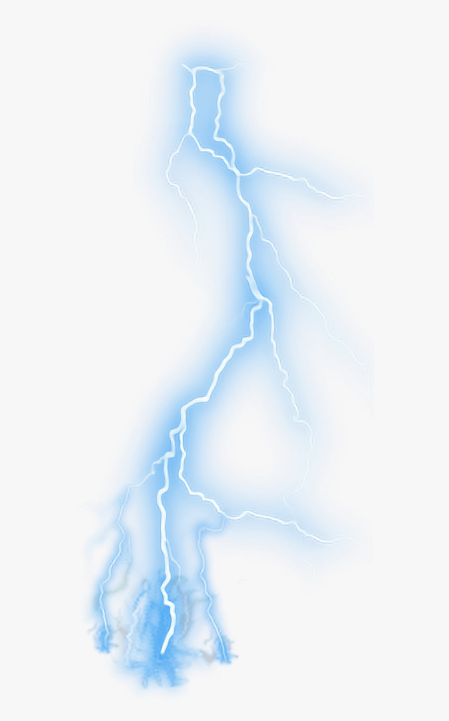 Lightning Blue Thunderstorm Clip Art - Transparent Background Thunder