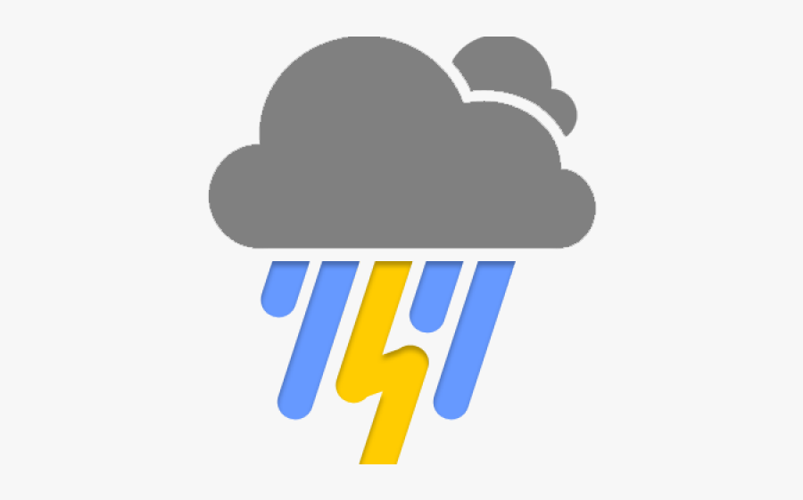 Transparent Thunderstorm Weather Symbol, Transparent Clipart