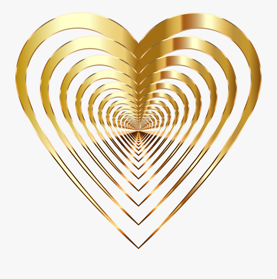 Gold Heart Clipart Black - Přání K Svátku Irena, Transparent Clipart