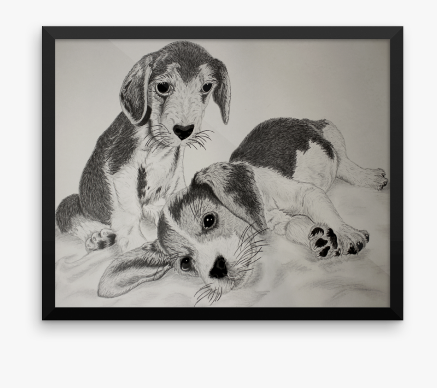 Clip Art Beagle Framed - Harrier, Transparent Clipart