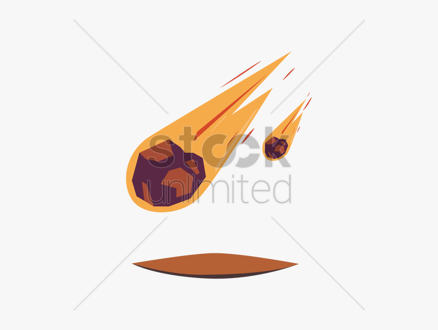 Clipart Royalty Free Stock Asteroid Clipart Blue Fireball - Meteor Vector, Transparent Clipart