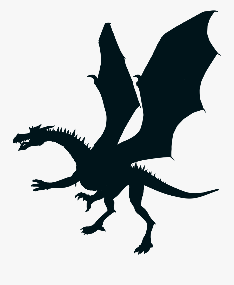 Silhouette Images At Getdrawings - Dragon Silhouette .png, Transparent Clipart