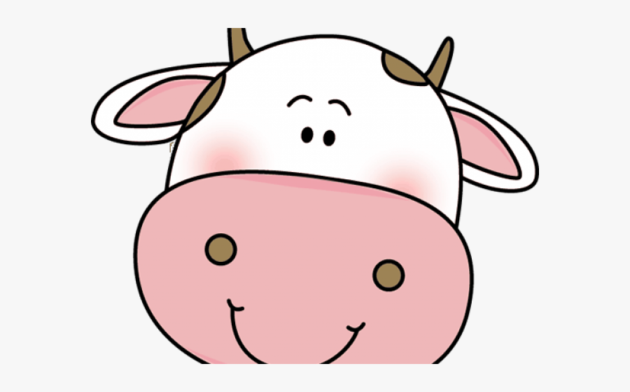 Transparent Cow Face Png - Cute Cow Head Clipart, Transparent Clipart