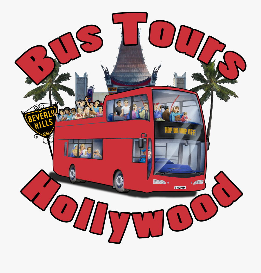 Hollywood Tour Bus Clipart, Transparent Clipart