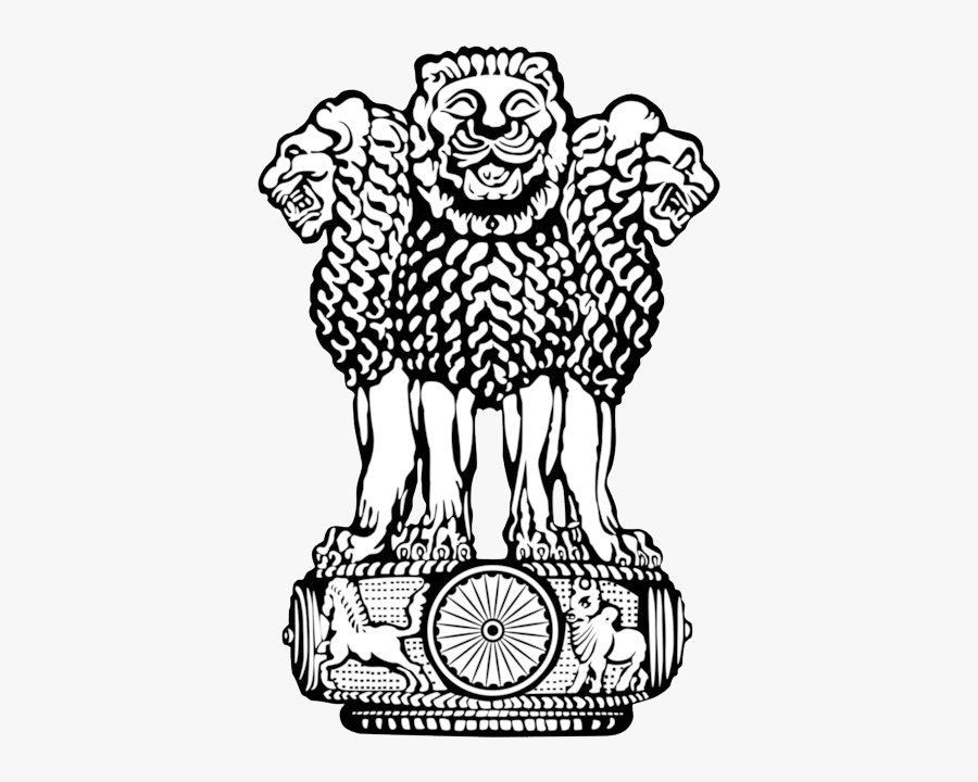 Coat Of Arms Of India Png File - Official Seal Of India, Transparent Clipart