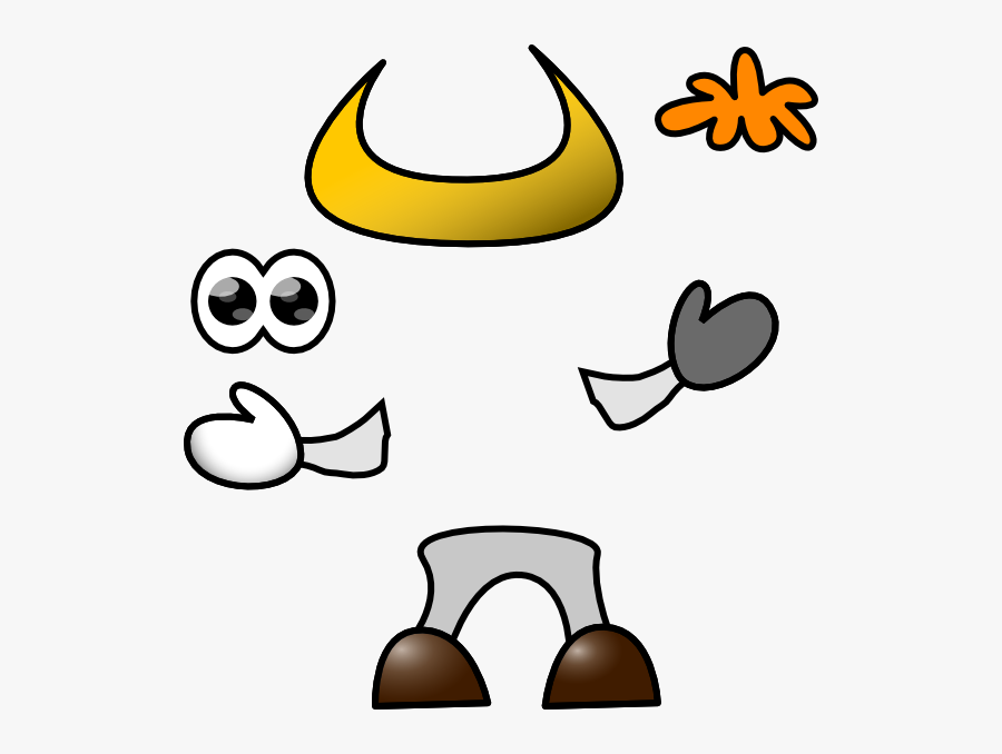 Cow Parts Clipart, Transparent Clipart