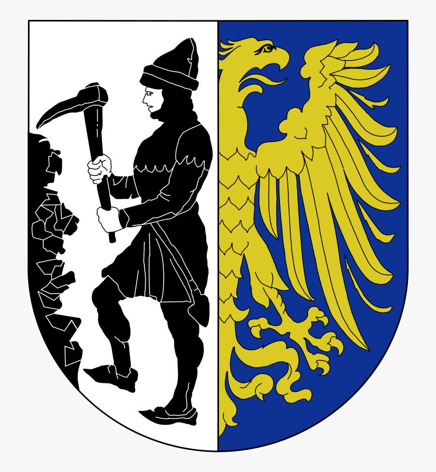 Coat Of Arms Svg Clip Arts - Miner Town Coat Of Arms, Transparent Clipart