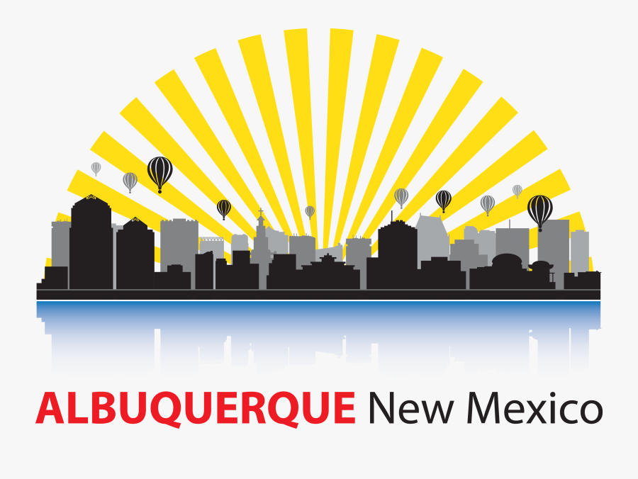 Transparent Las Vegas Skyline Silhouette Png - Albuquerque New Mexico Png, Transparent Clipart