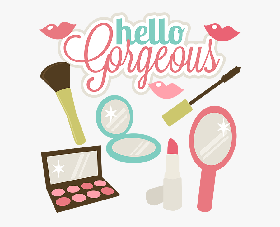 Hello Gorgeous Svg Files For Scrapbooks Make Svg Files - Make Up Die Cut, Transparent Clipart