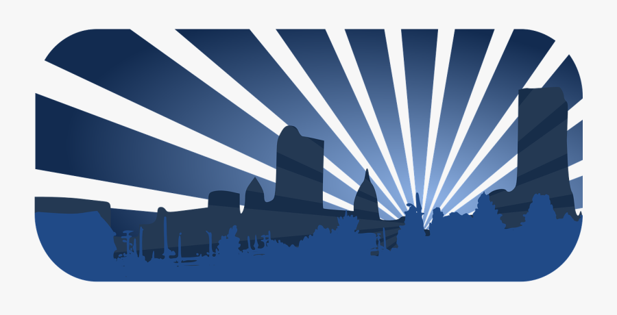 Cityscape Skyline Buildings Png Image - City Skyline Clip Art, Transparent Clipart