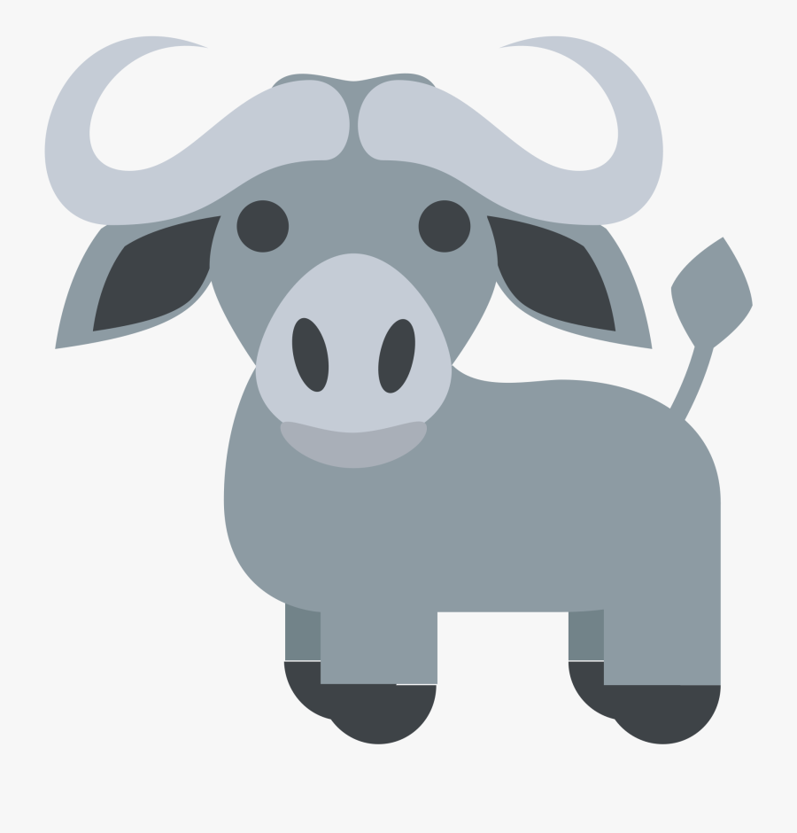 Emoji Clipart Cow - Buffalo Emoji, Transparent Clipart