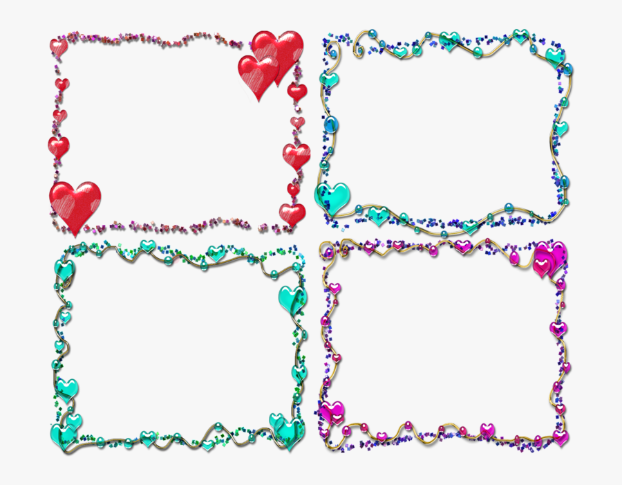 Girly Border Png Clipart - Glitter Design For Borders, Transparent Clipart