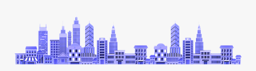 #ftestickers #clipart #cartoon #city #citylife #blue - Cartoon City Png, Transparent Clipart