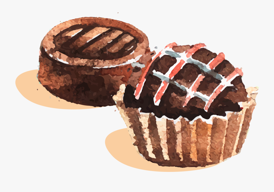 Collection Of Free Chocolate Drawing Watercolor - Watercolor Chocolate, Transparent Clipart