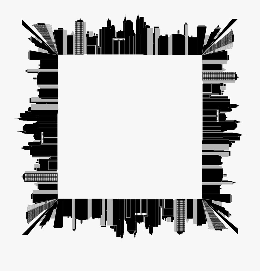 City Border Clip Art, Transparent Clipart