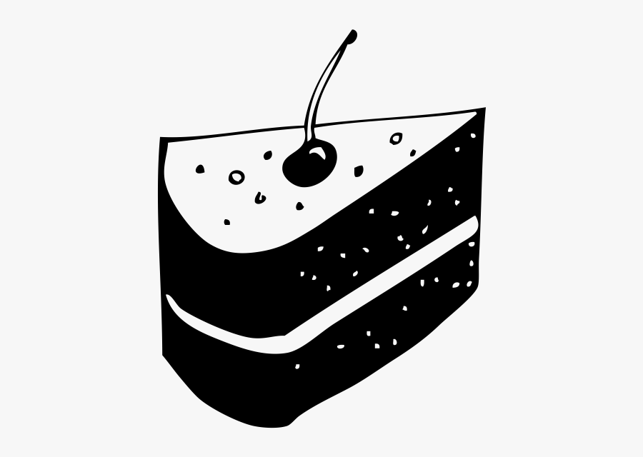 Cake Icons Black And White, Transparent Clipart