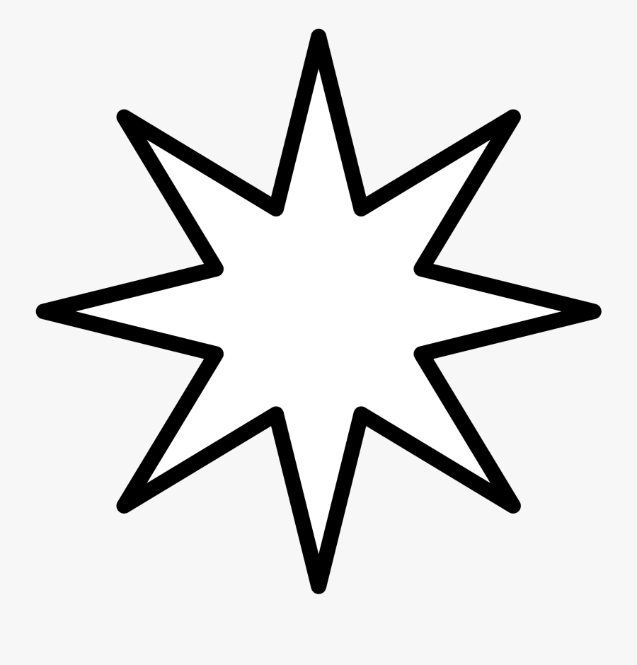 Star Outline Png - 7 Point Star Png, Transparent Clipart