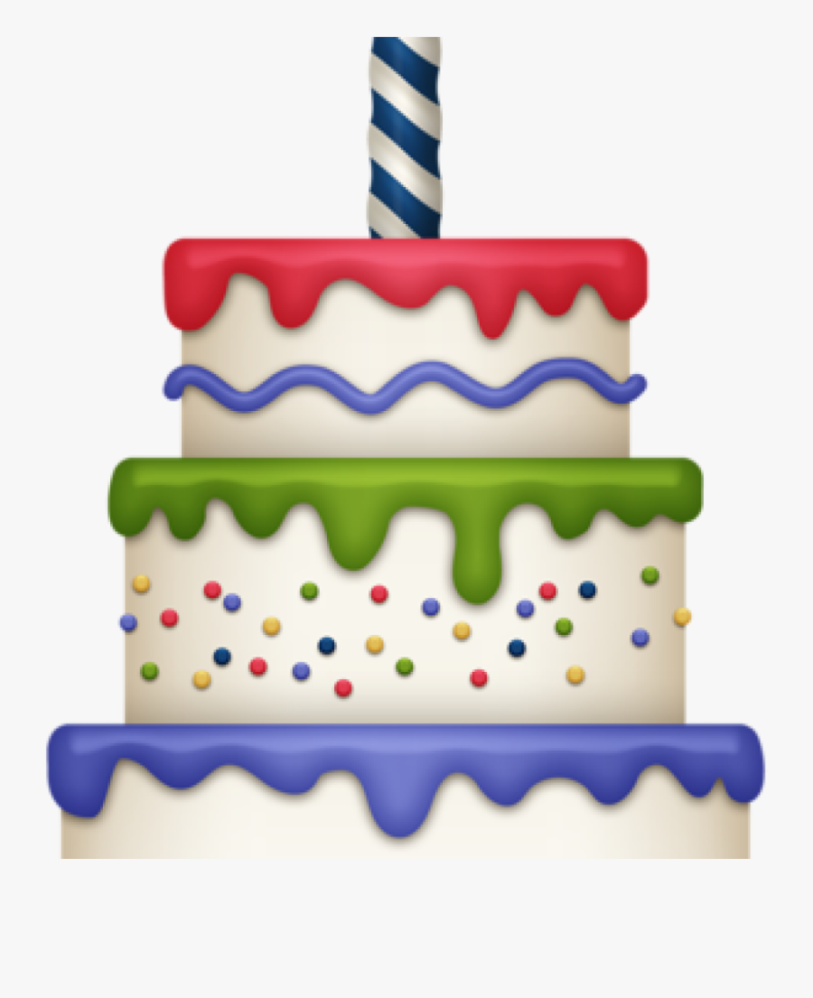 Cute Cake Cliparts - Large Birthday Cake Clip Art, Transparent Clipart