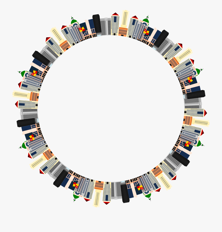 Petaling Jaya Malaysia Cityscape Radial Clip Arts - Clip Art, Transparent Clipart