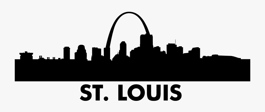 St Louis Clipart - St Louis Skyline Silhouette, Transparent Clipart