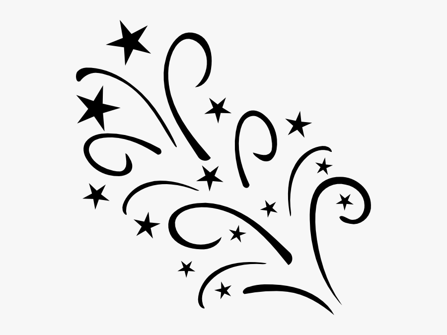 Starplodebw Clip Art At - Shooting Stars Clip Art Black And White, Transparent Clipart