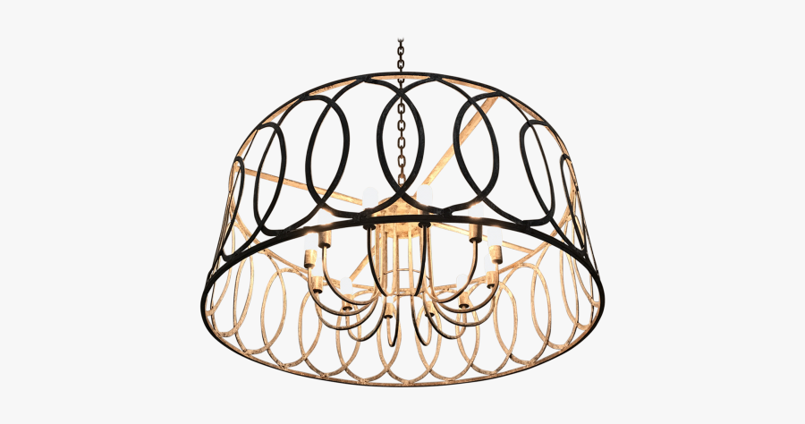 Lighting Clipart Vintage Chandelier - Circle, Transparent Clipart